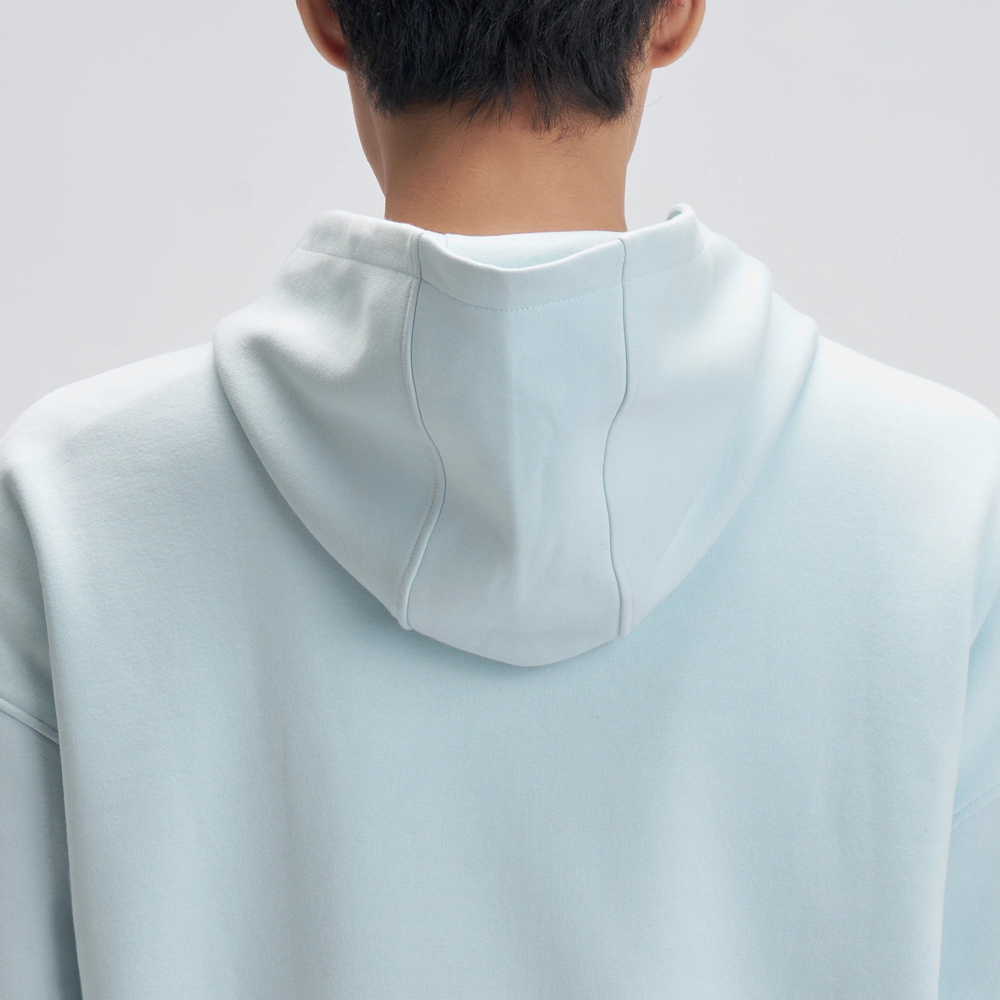 Crew Oversized Hoodie  - Quad Blue