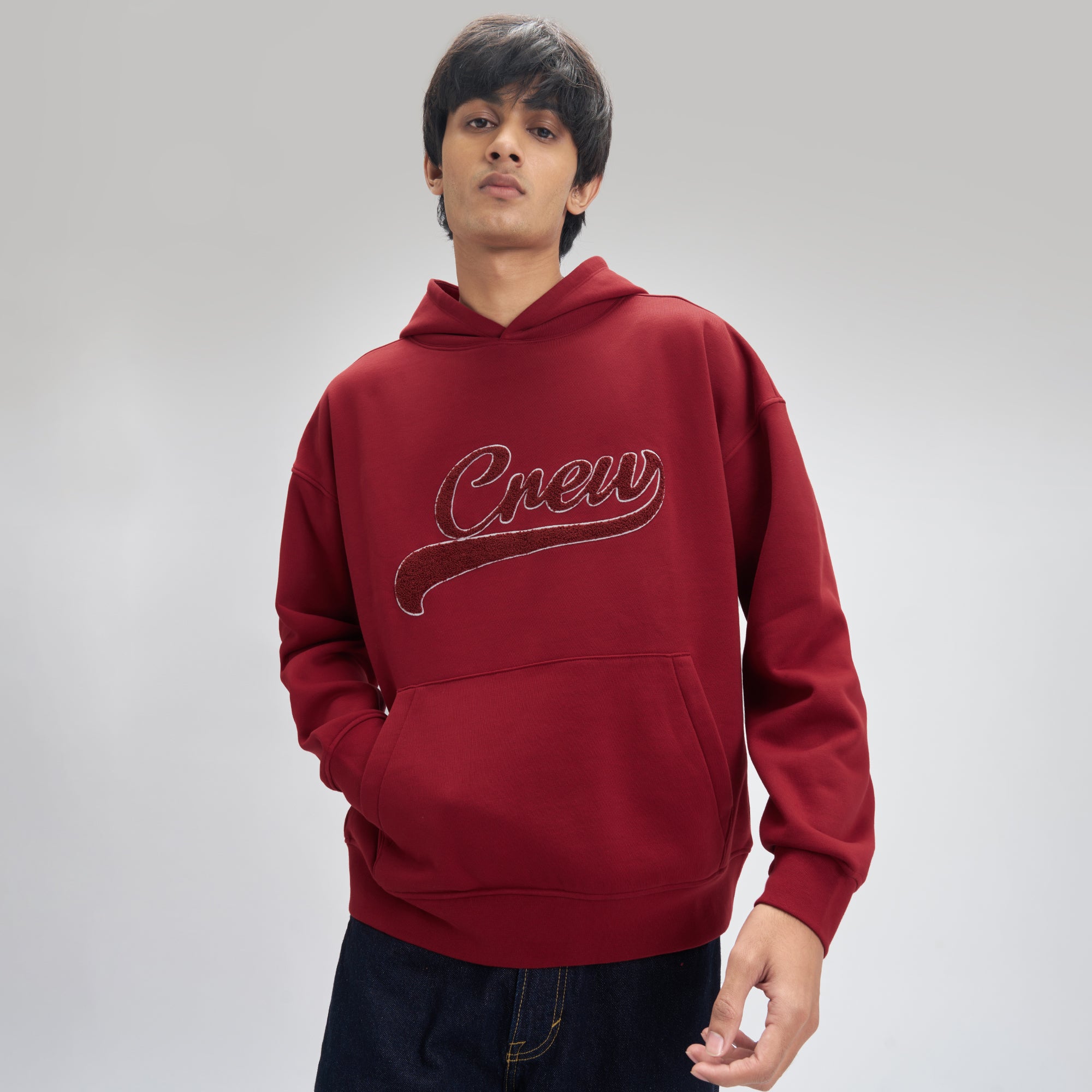 Crew Oversized Hoodie - Varsity Red