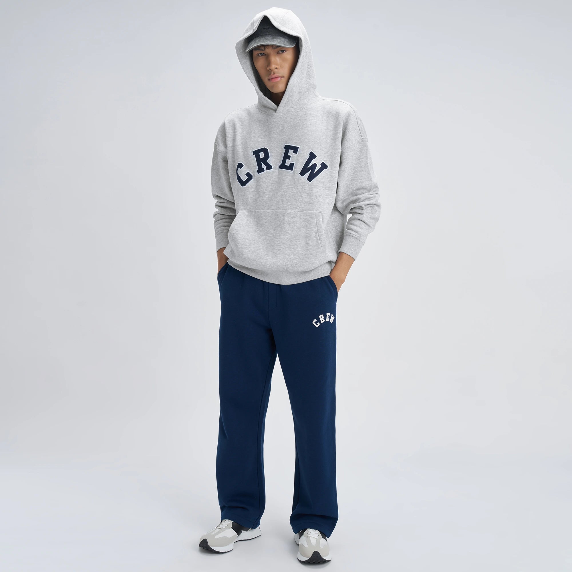 Crew Oversized Hoodie  - Concrete Grey