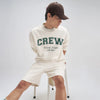 Crew Oversized Round Neck Sweatshirt - Frost White