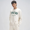 Crew Oversized Round Neck Sweatshirt - Frost White