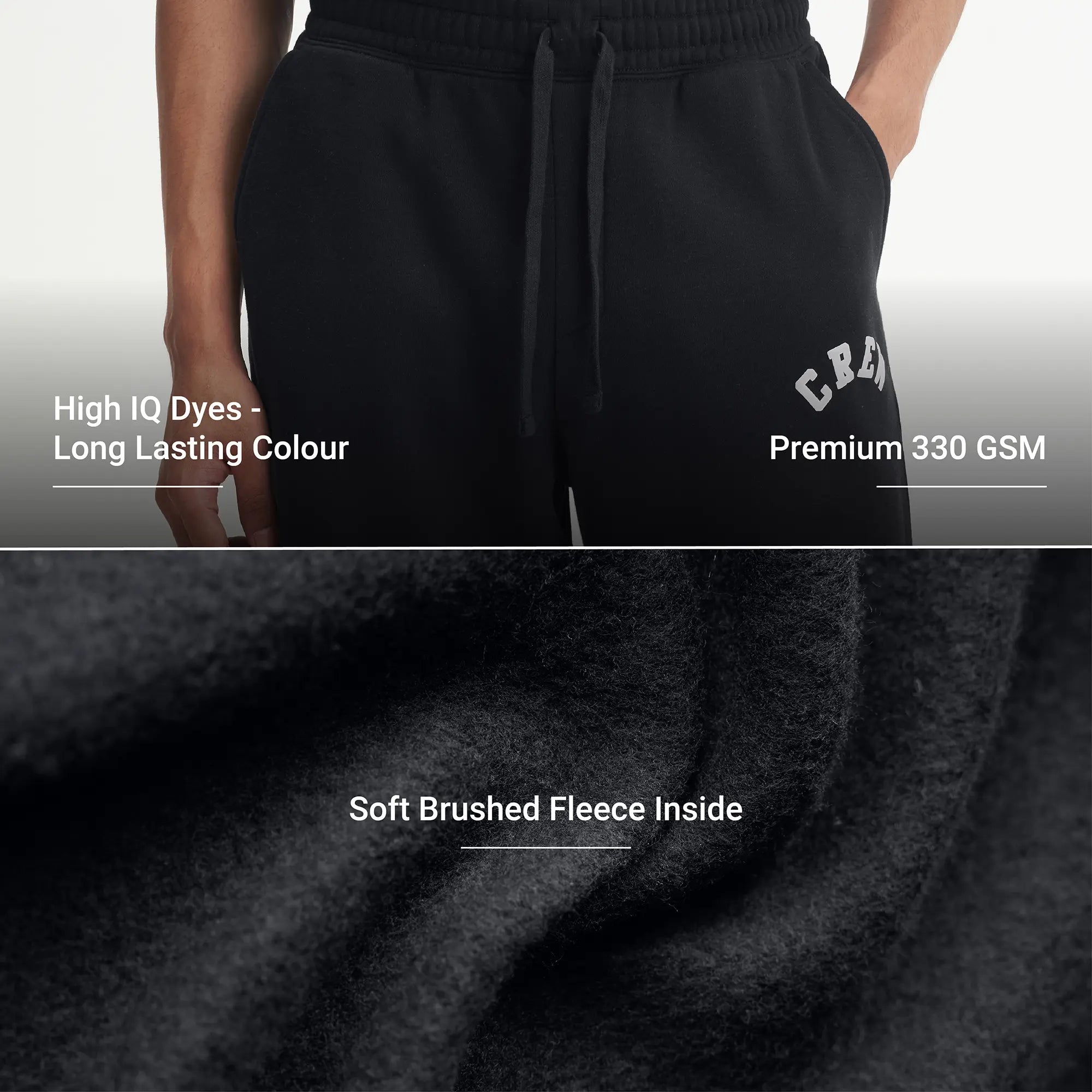 Crew Relaxed Fit Sweatpants - Ink Black