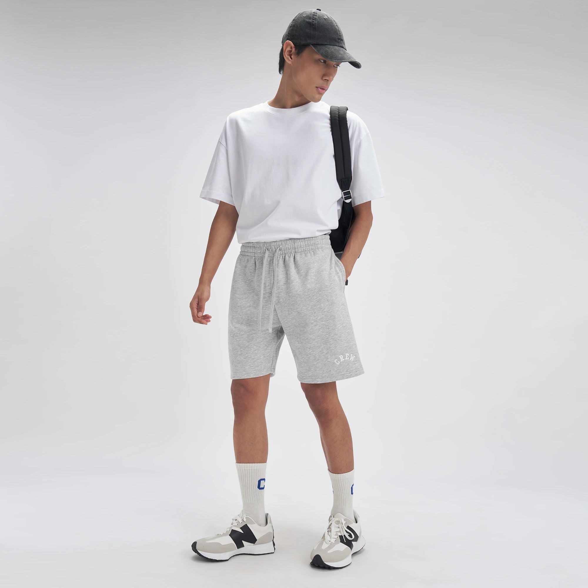 Crew Relaxed Fit Sweatshorts - Concrete Grey
