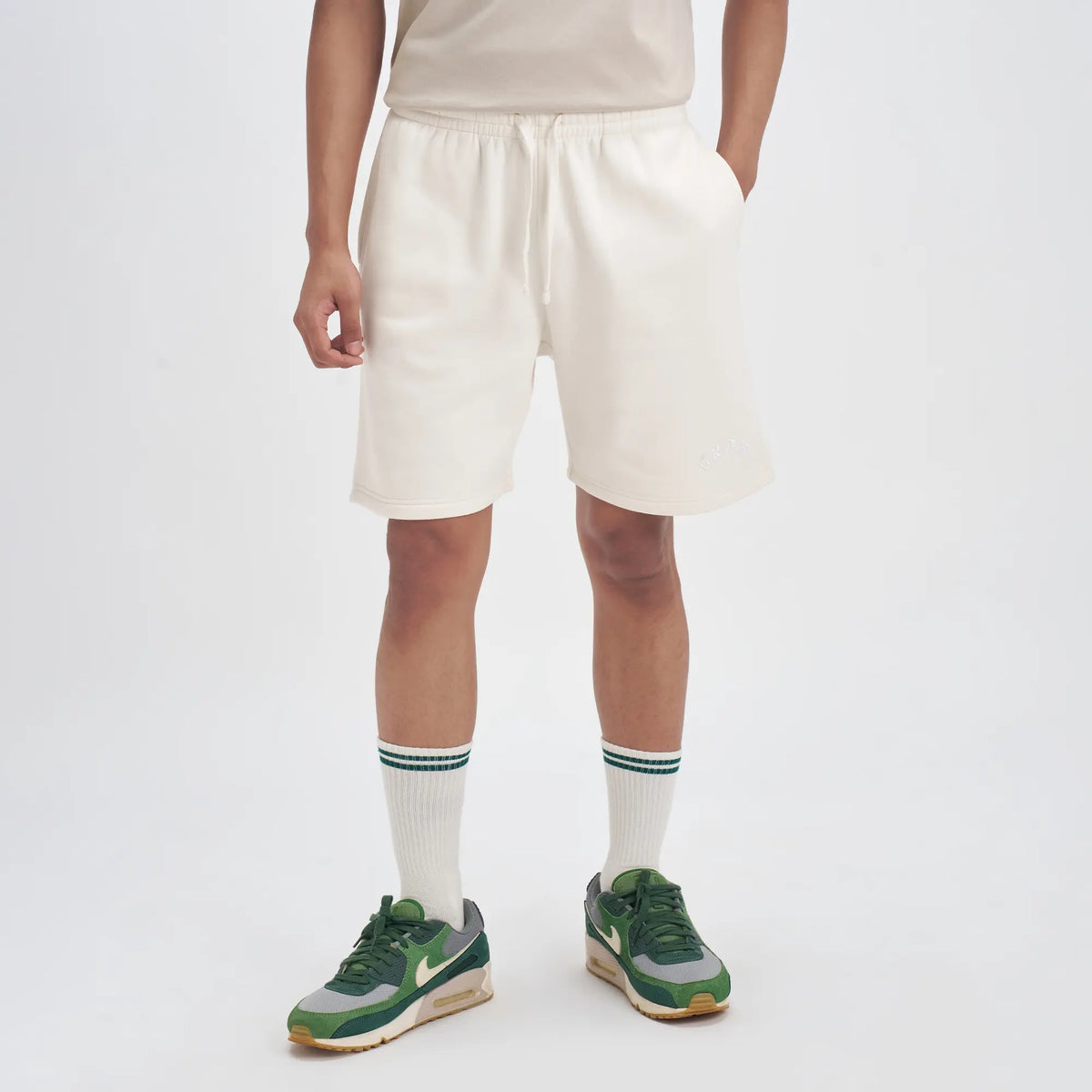 Crew Relaxed Fit Sweatshorts - Frost White