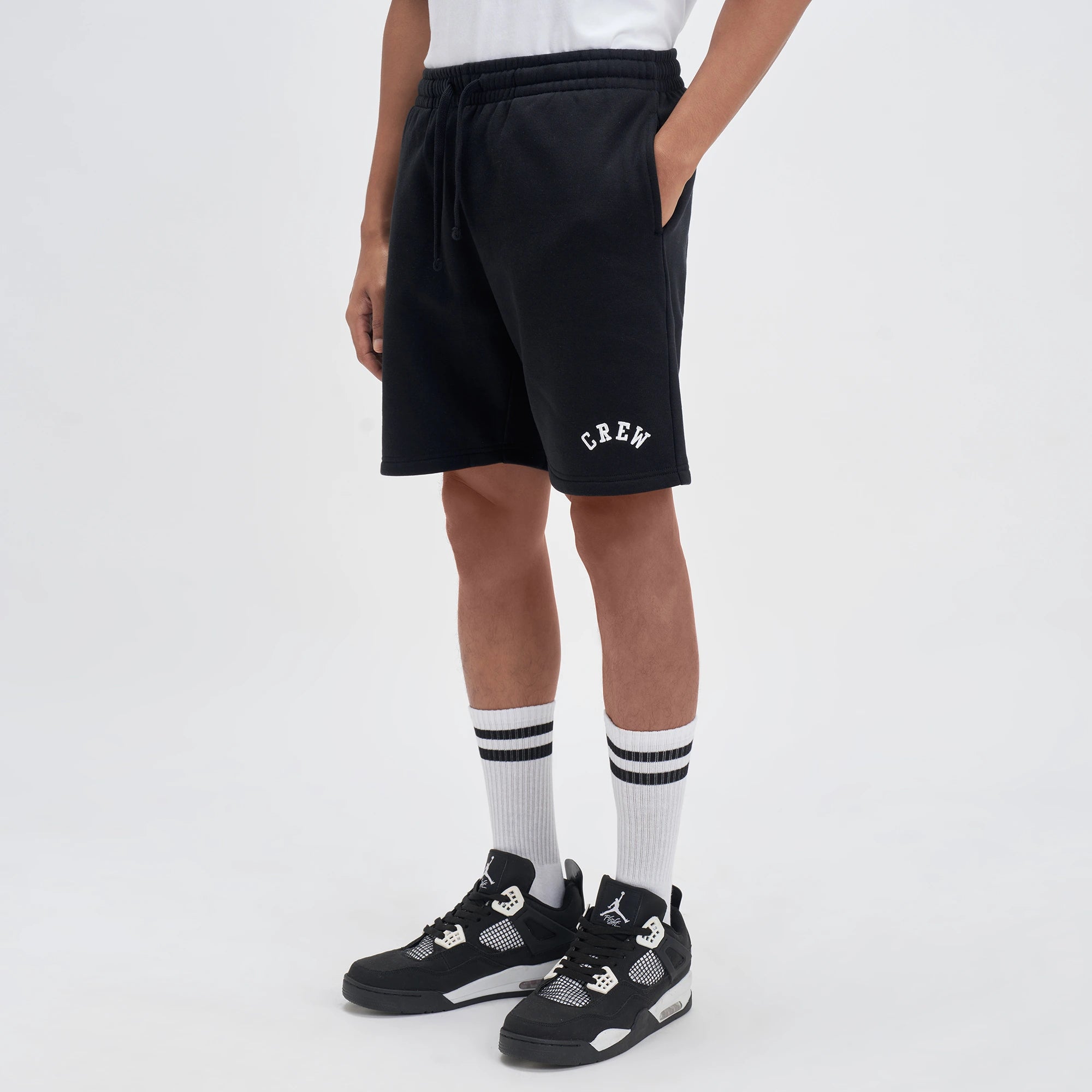 Crew Relaxed Fit Sweatshorts - Ink Black