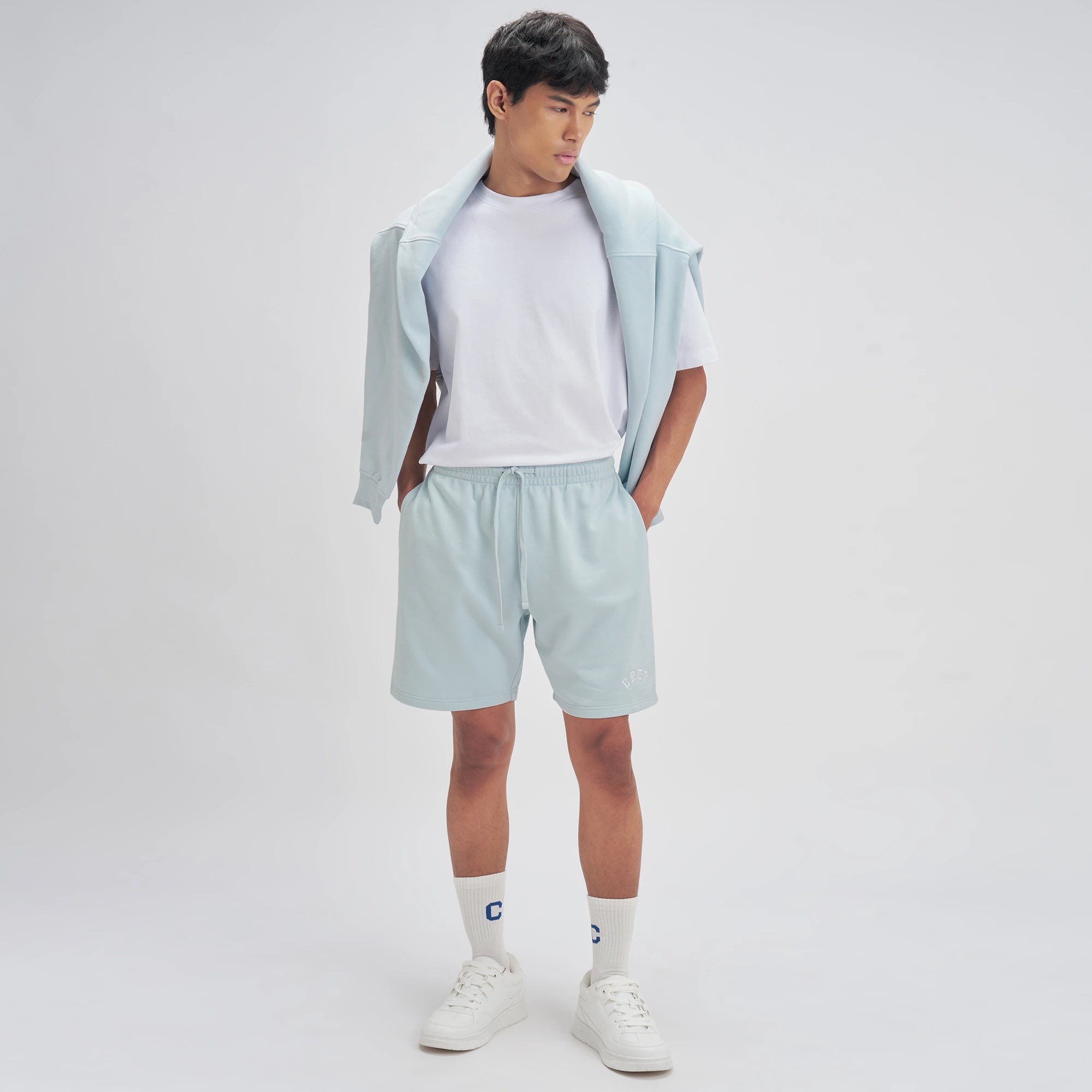 Crew Relaxed Fit Sweatshorts - Quad Blue