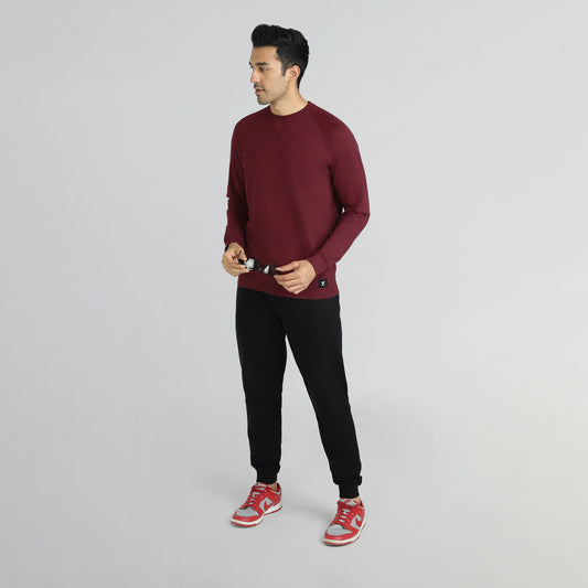 Cruze French Terry Cotton Sweatshirts Auburn Red