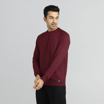 Cruze French Terry Cotton Sweatshirts Auburn Red