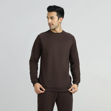 Cruze French Terry Cotton Sweatshirts Malt Brown