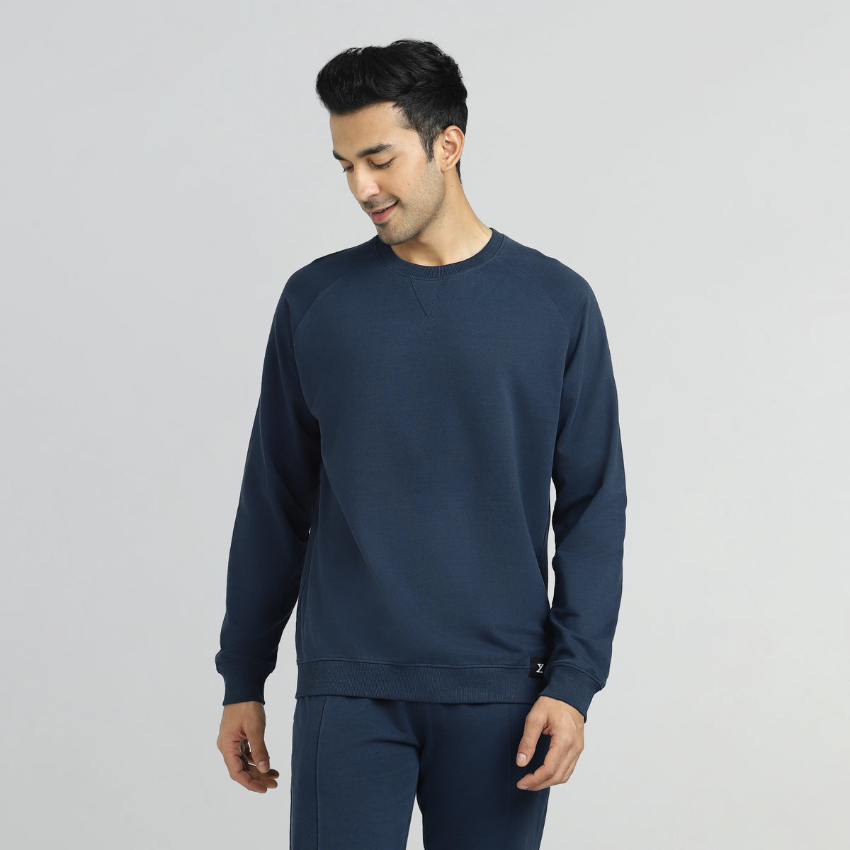 Cruze French Terry Cotton Sweatshirts Opal Blue