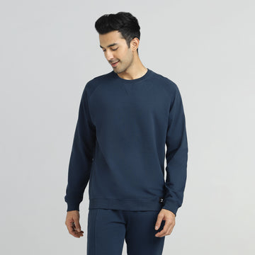 Cruze French Terry Cotton Sweatshirts Opal Blue