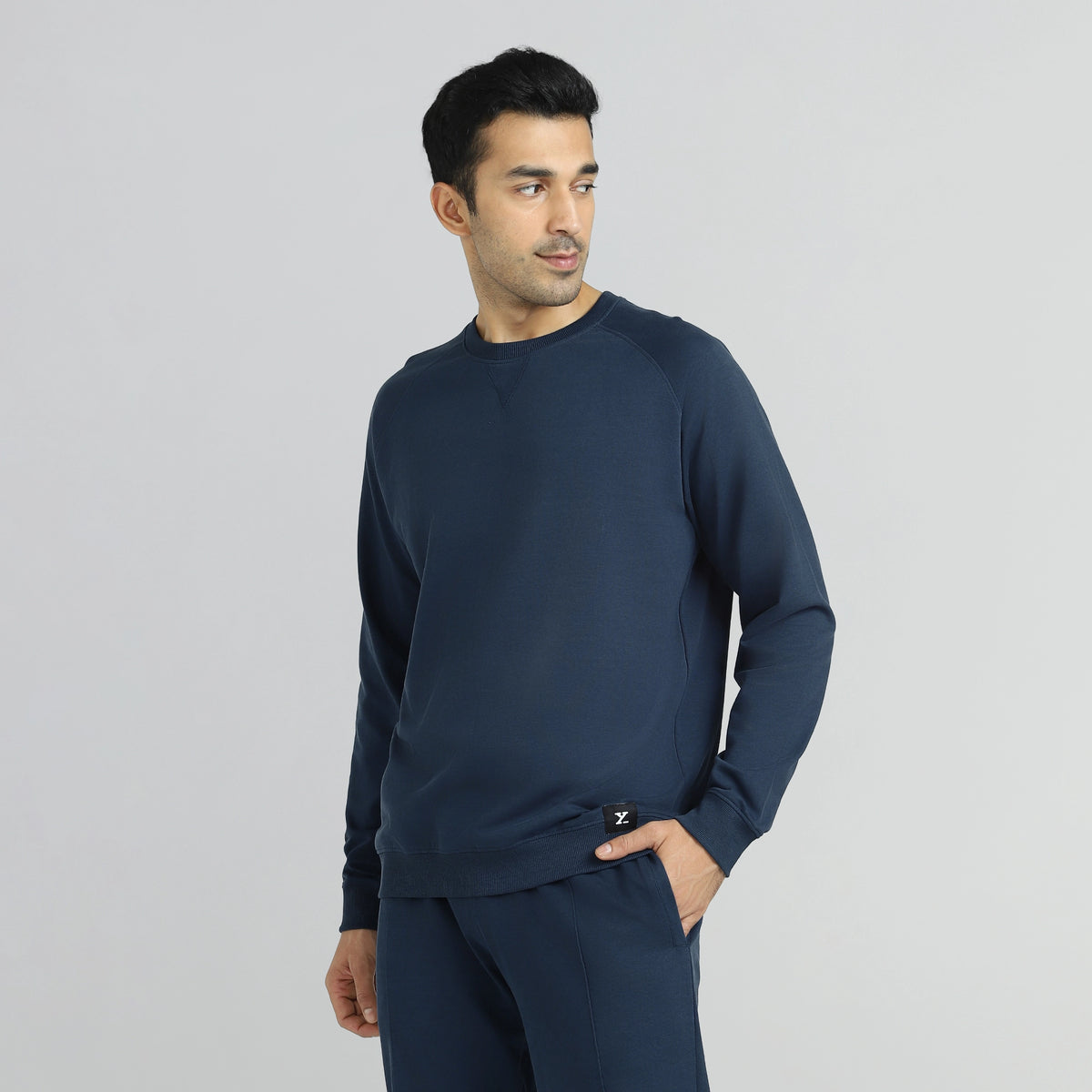 Cruze French Terry Cotton Sweatshirts Opal Blue