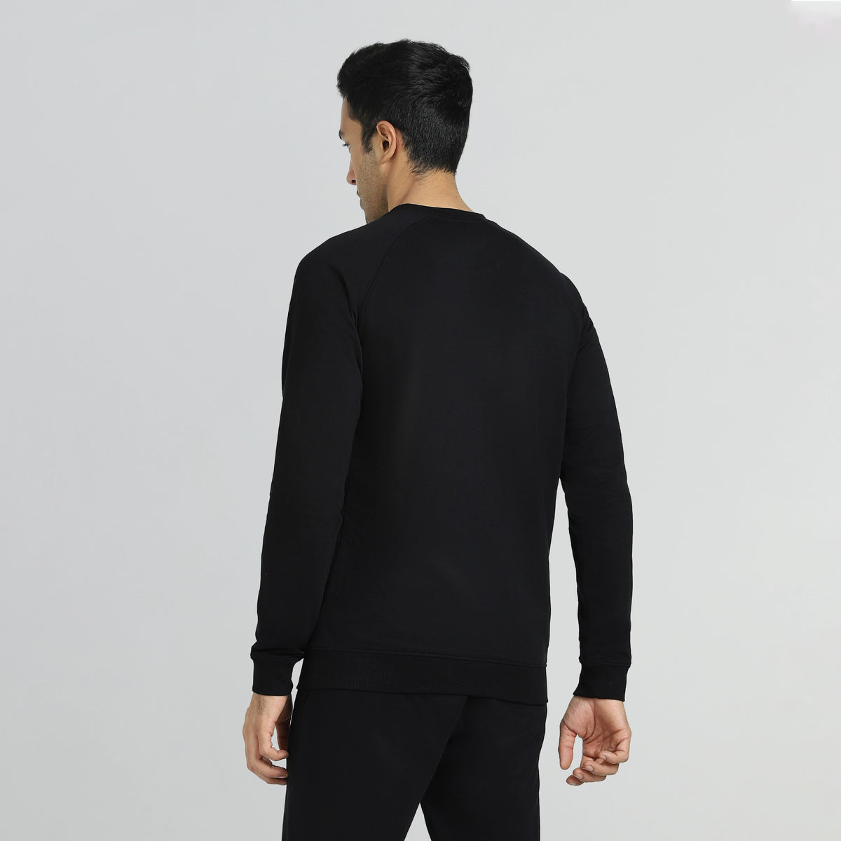 Cruze French Terry Cotton Sweatshirts Pitch Black