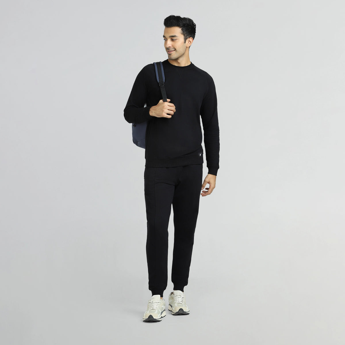 Cruze French Terry Cotton Sweatshirts Pitch Black
