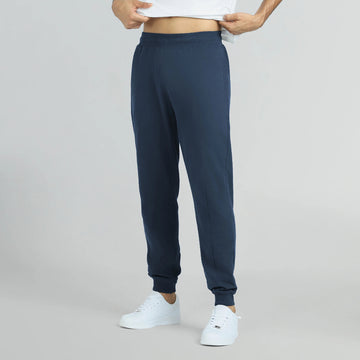 Cruze French Terry Cotton Joggers Opal Blue