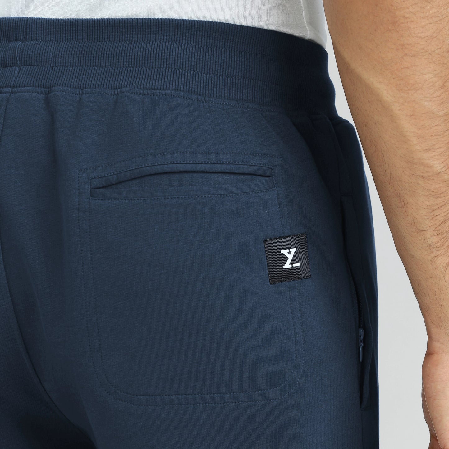 Cruze French Terry Cotton Joggers Opal Blue
