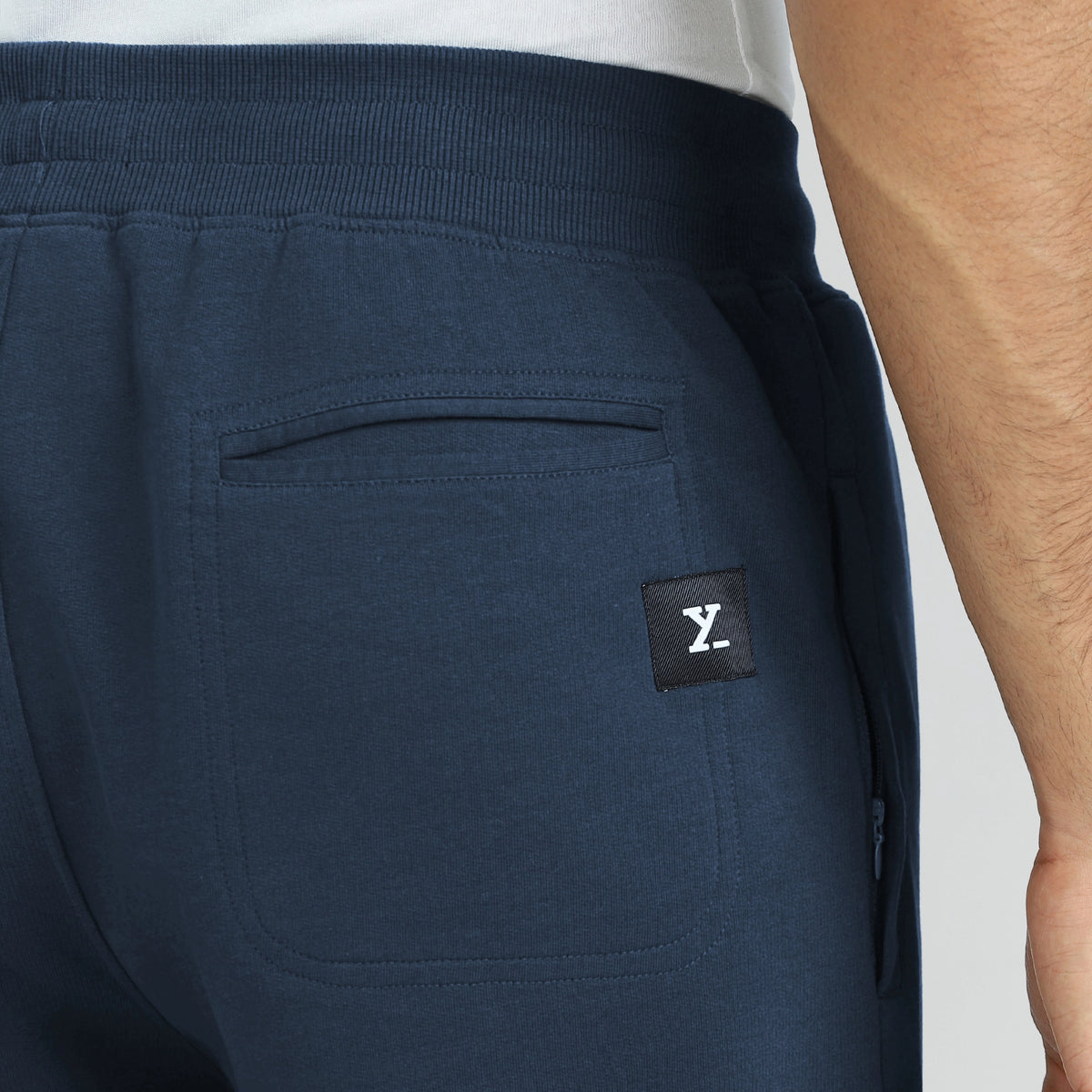 Cruze French Terry Cotton Joggers Opal Blue
