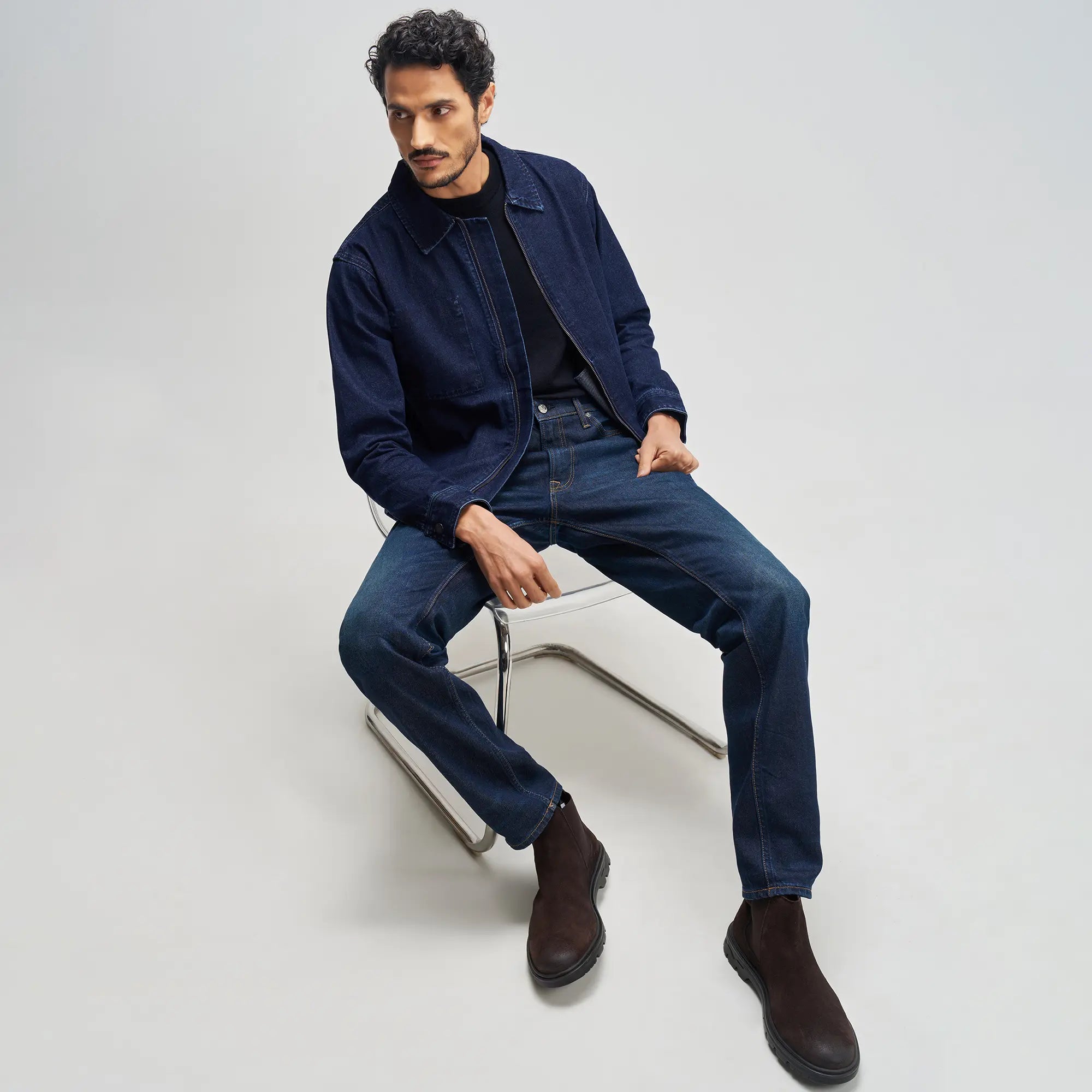 Denim Jacket - Midnight Blue