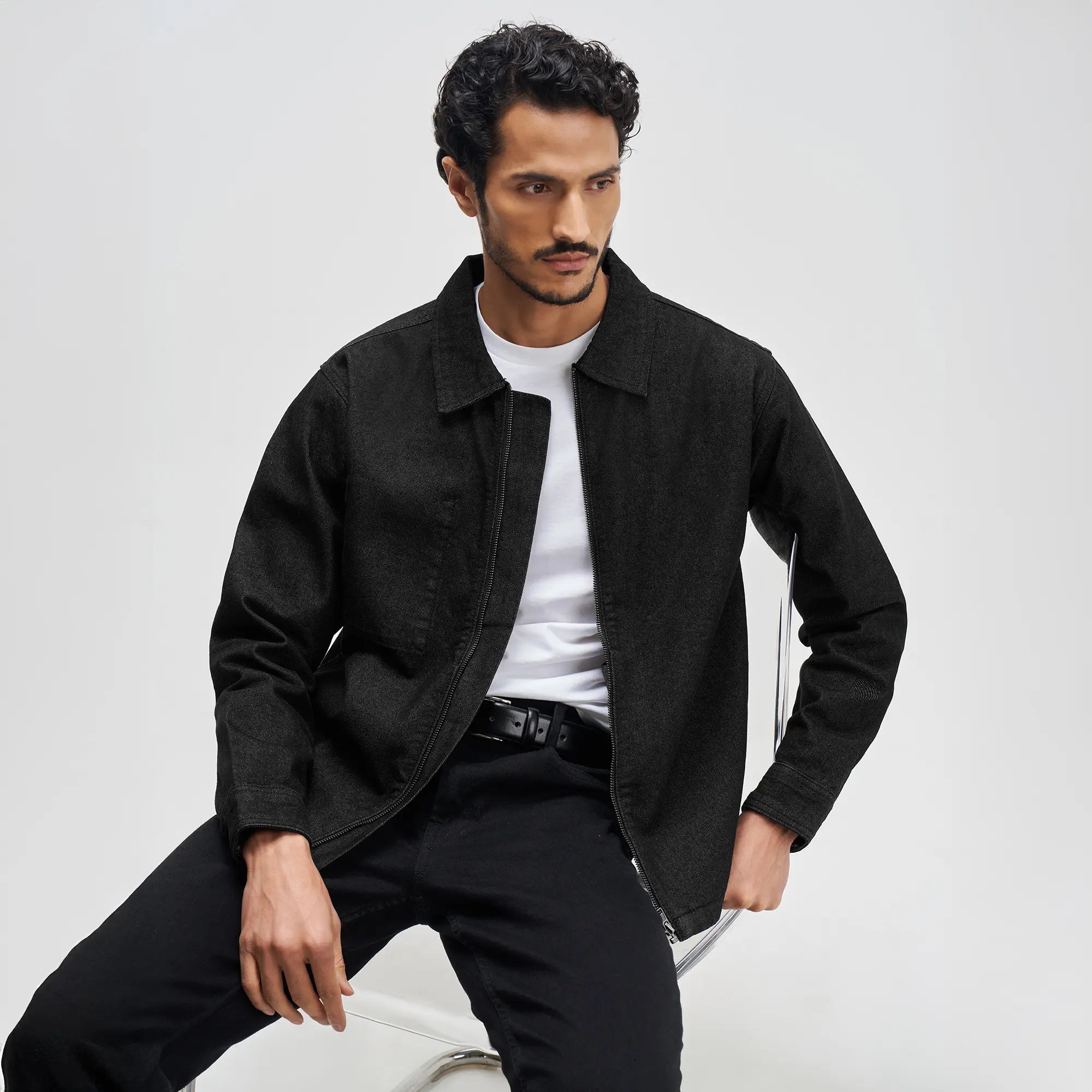 Denim Jacket - Pitch Black