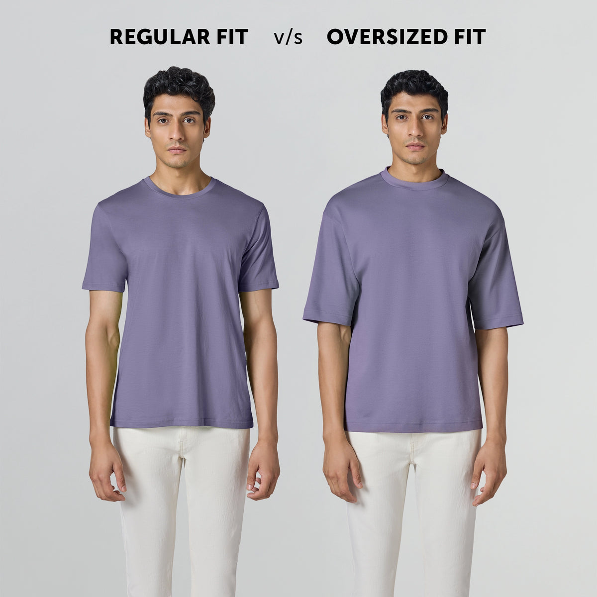 Drift Cotton Oversized T-shirts Dusty Purple