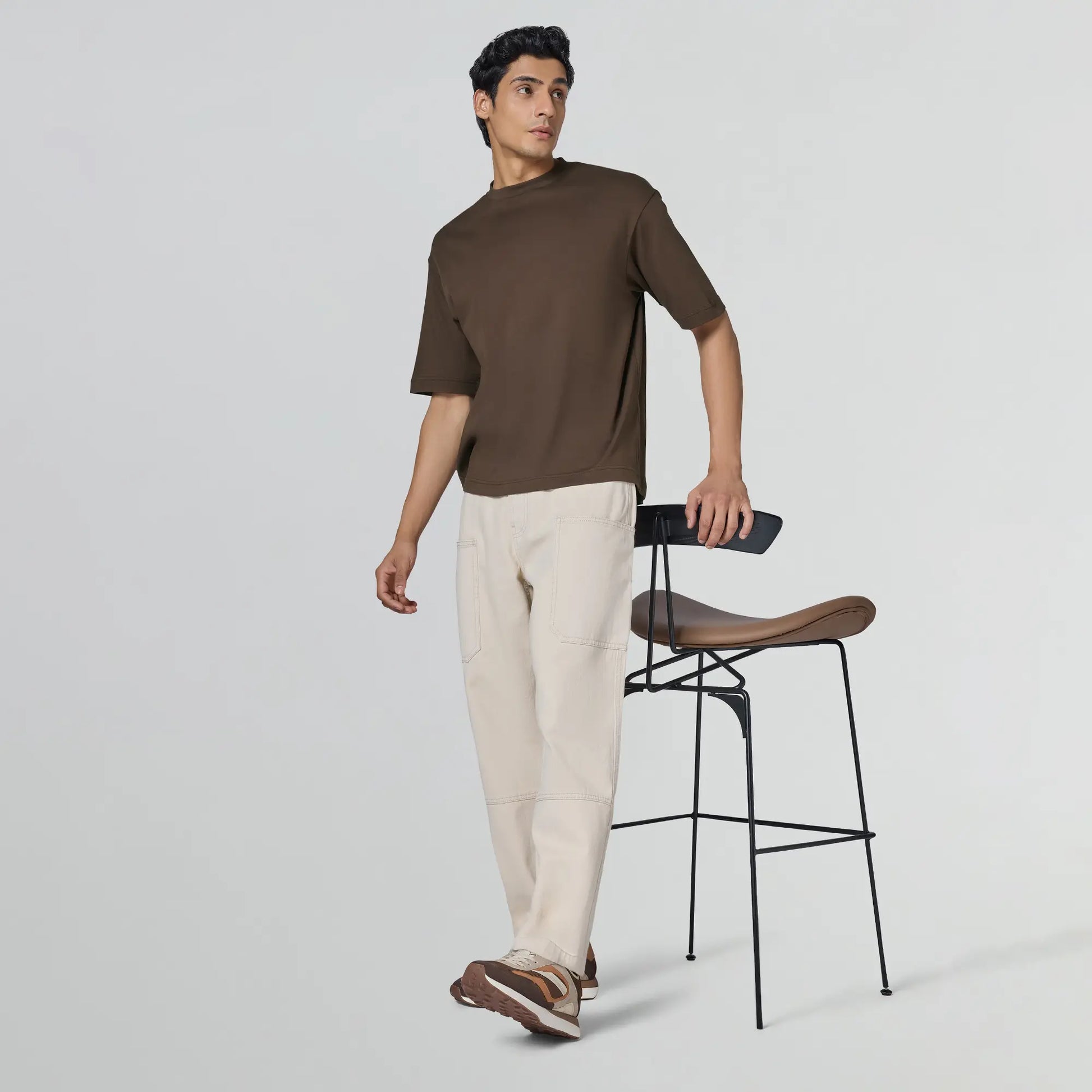 Drift Cotton Oversized T-shirts Espresso Brown