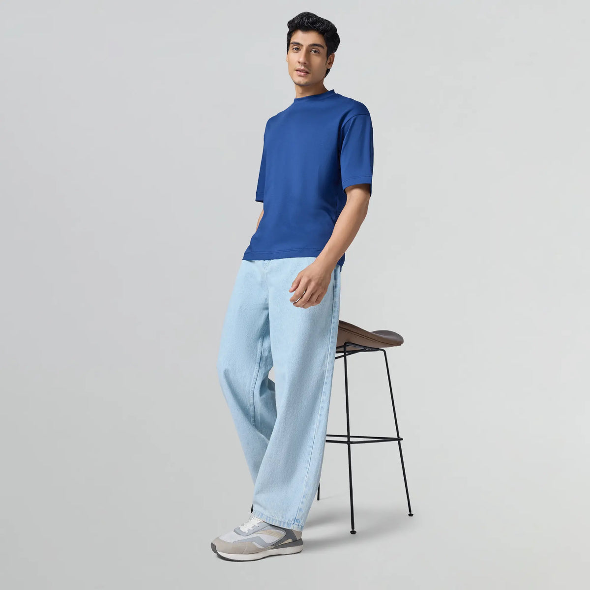 Drift Cotton Oversized T-shirts Midnight Blue