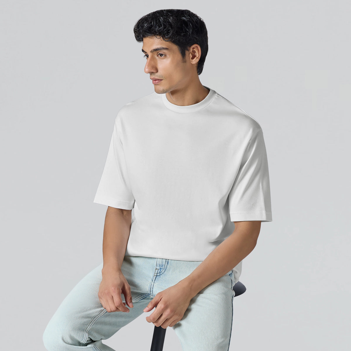 Drift Cotton Oversized T-shirts Polar White
