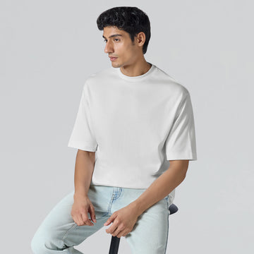 Drift Cotton Oversized T-shirts Polar White
