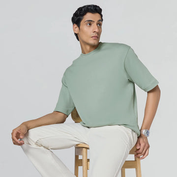 Drift Cotton Oversized T-shirts Sage Green