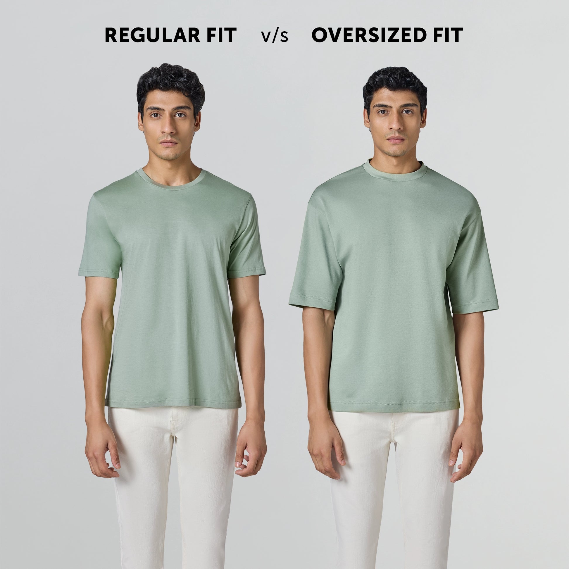 Drift Cotton Oversized T-shirts Sage Green