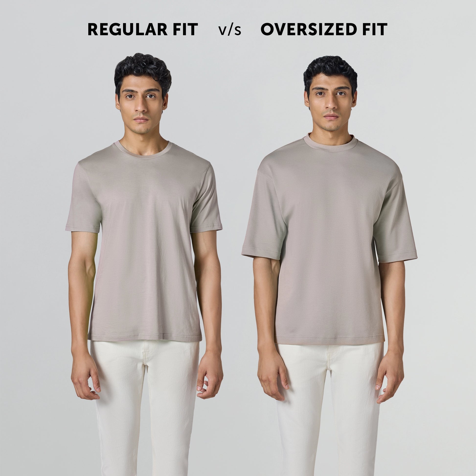 Drift Cotton Oversized T-shirts Smoky Beige
