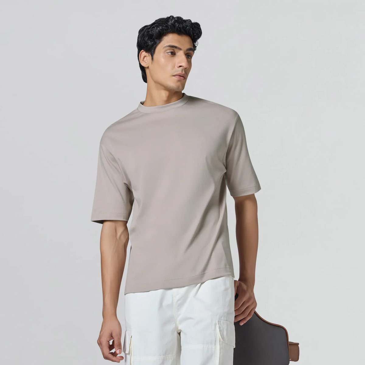 Drift Cotton Oversized T-shirts Smoky Beige