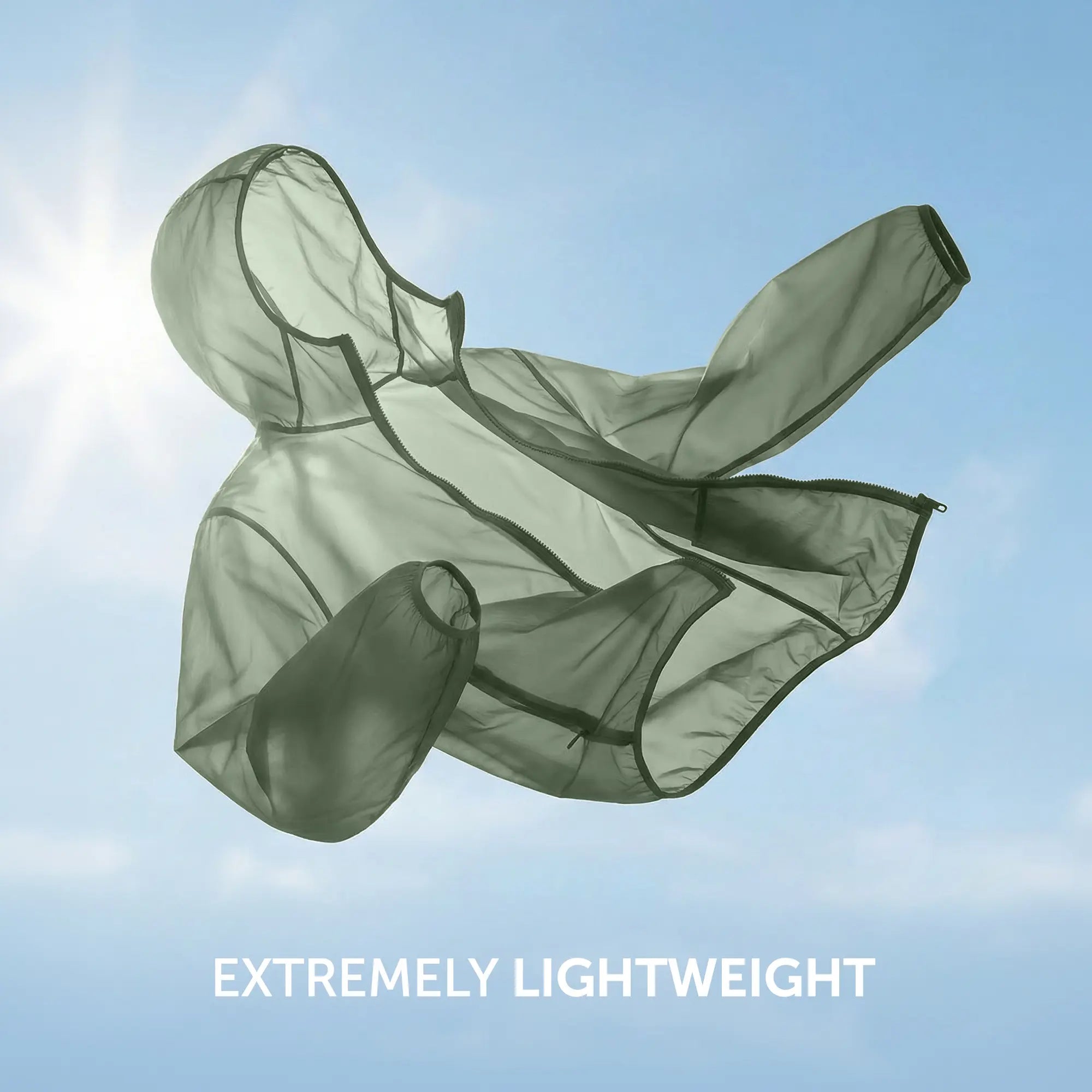 Ozone Polyester Parka Jacket - Sage Green