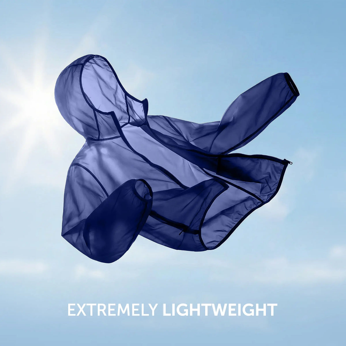 Ozone Polyester Parka Jacket - Estate Blue