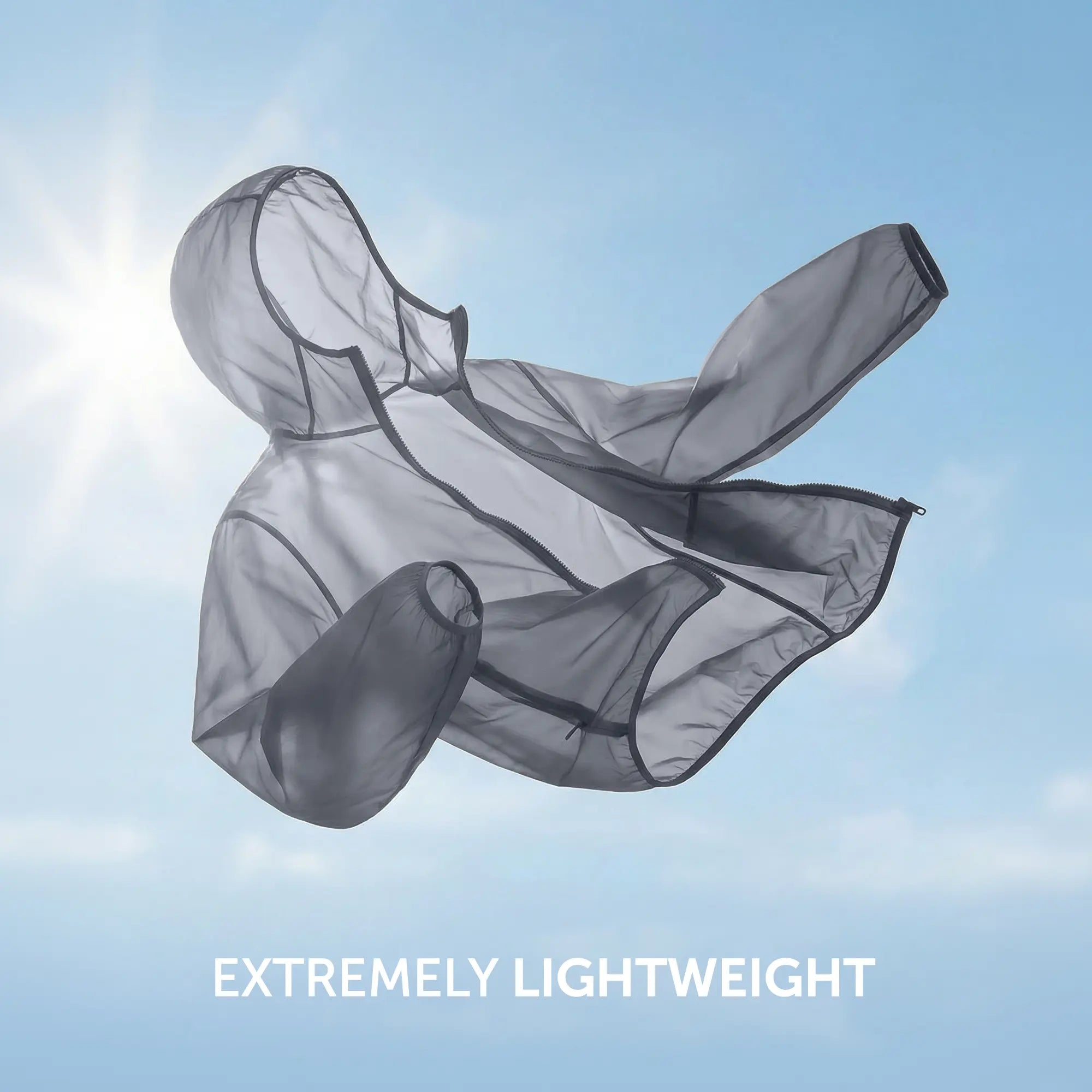 Ozone Polyester Parka Jacket - Ash Grey