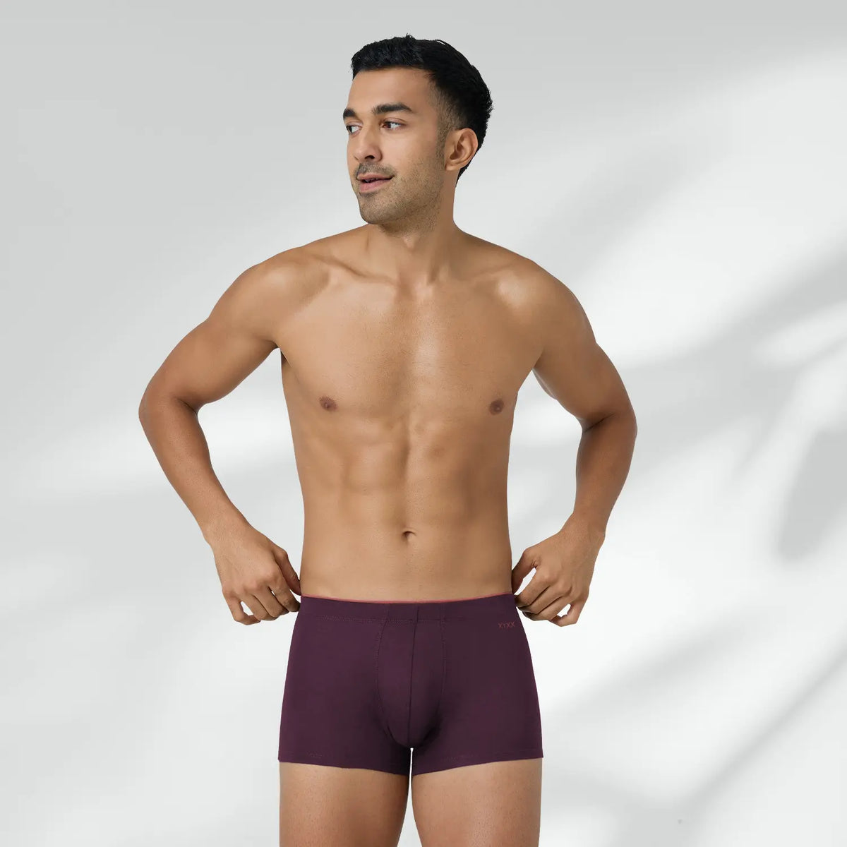 Uno Modal Trunks - Plum Red