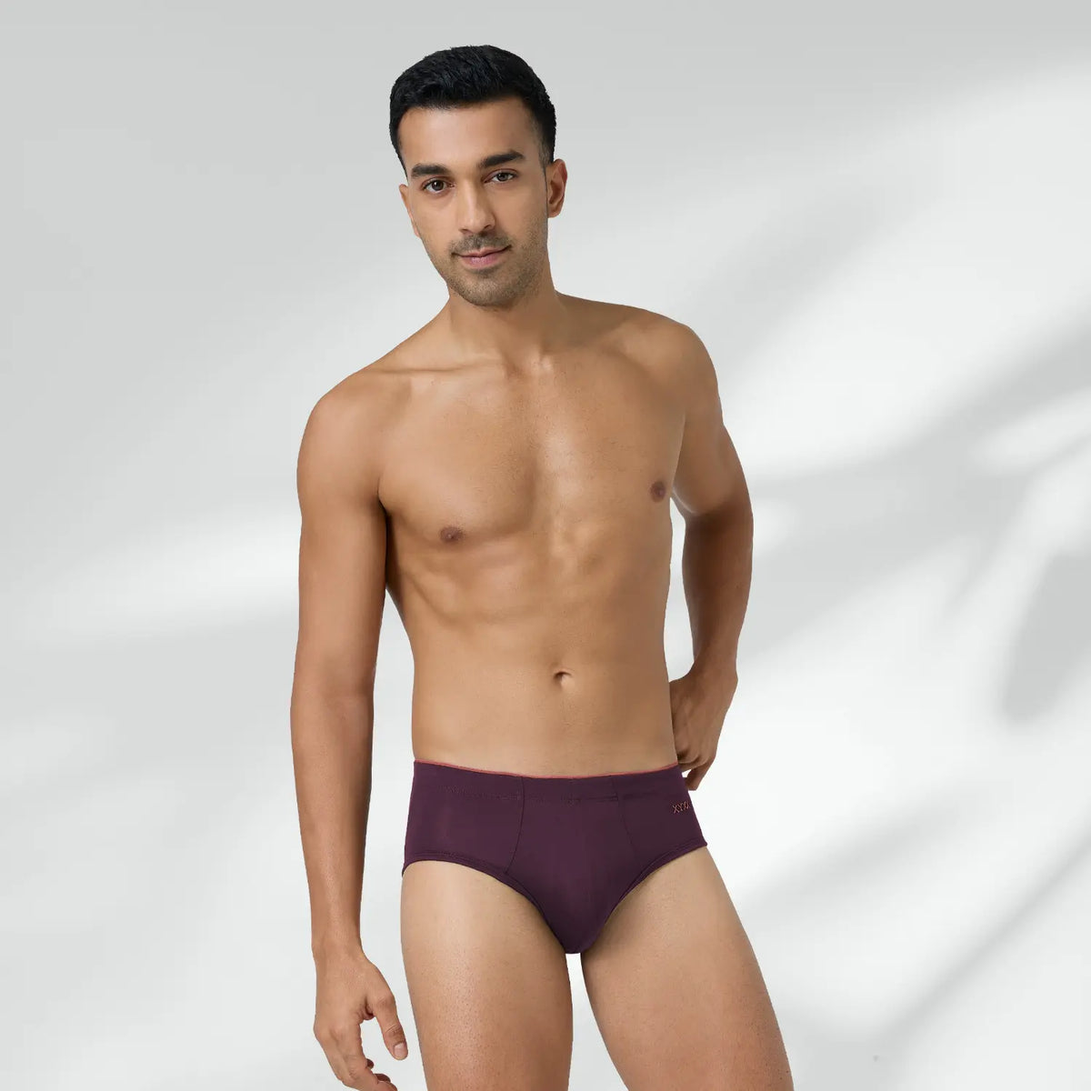 Uno Modal Briefs - Plum Red