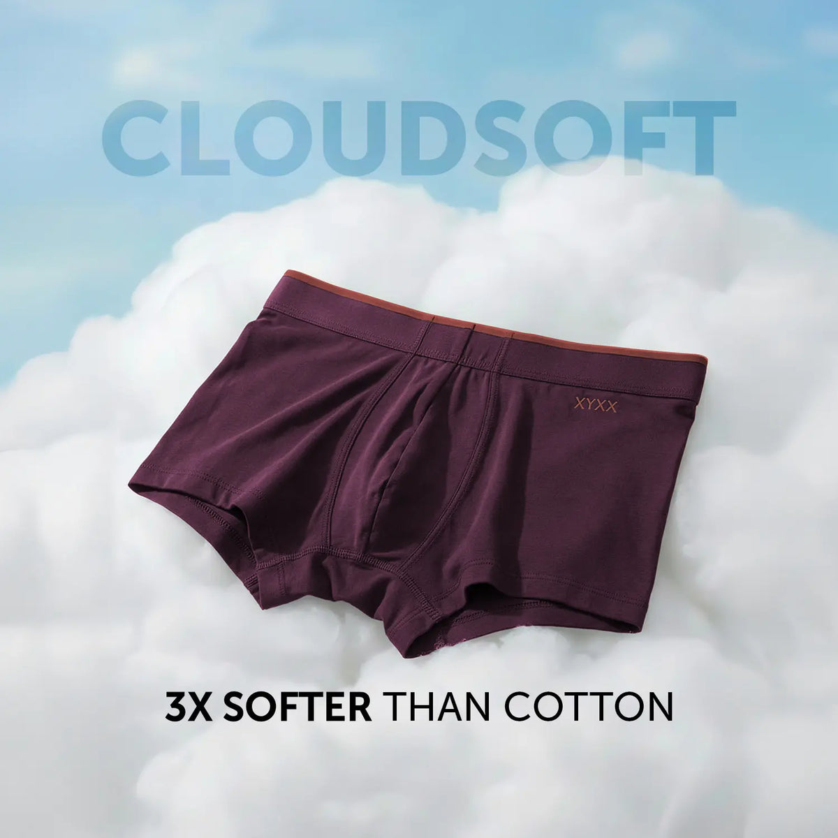 Uno Modal Trunks - Plum Red