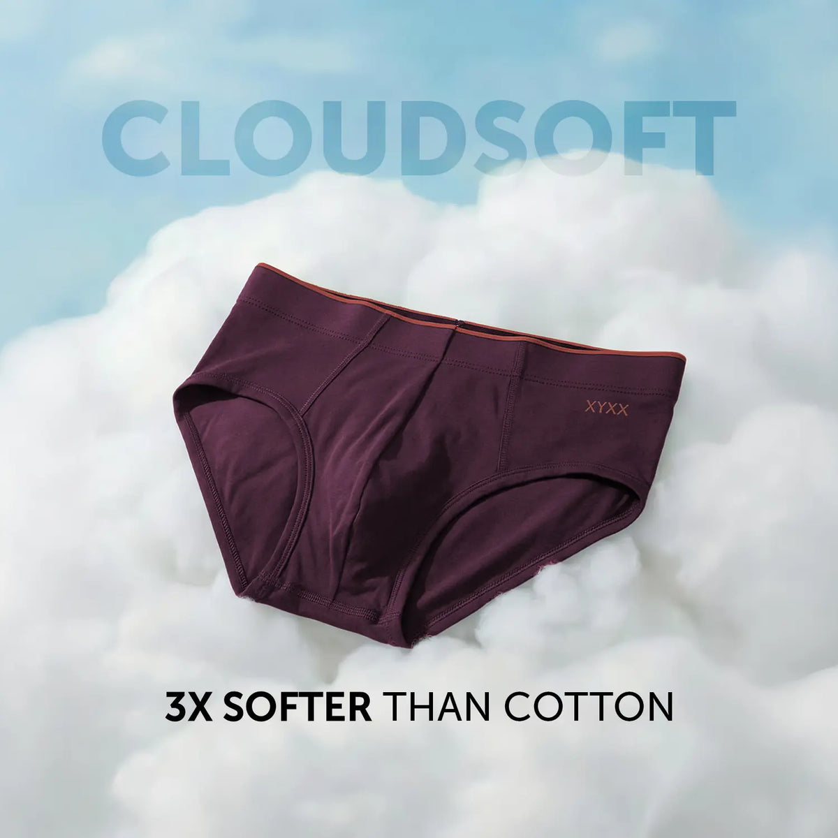Uno Modal Briefs - Plum Red