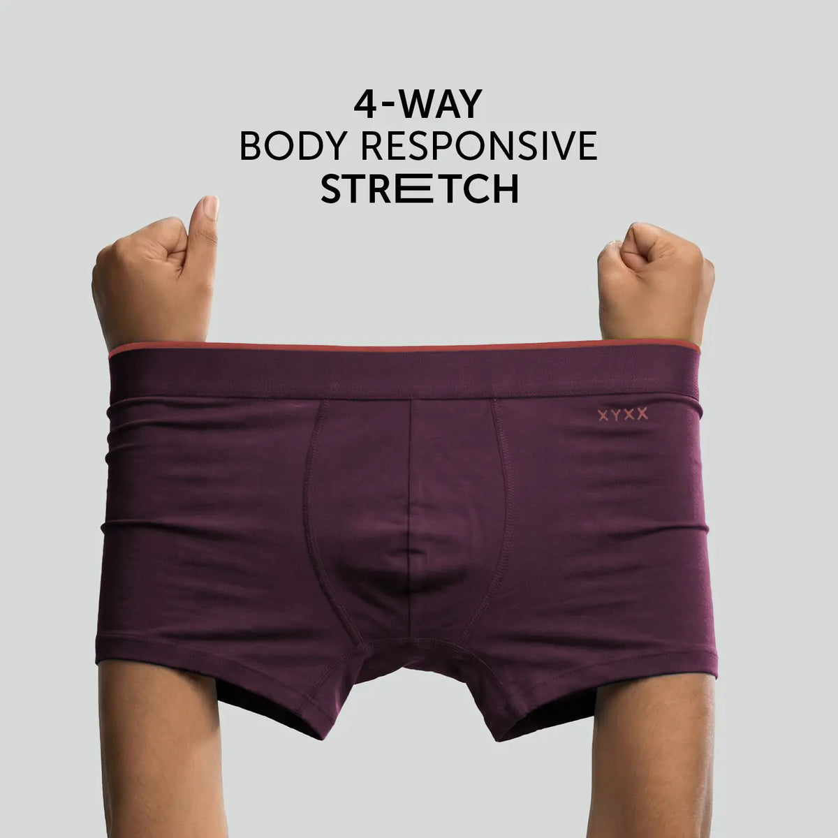 Uno Modal Trunks - Plum Red
