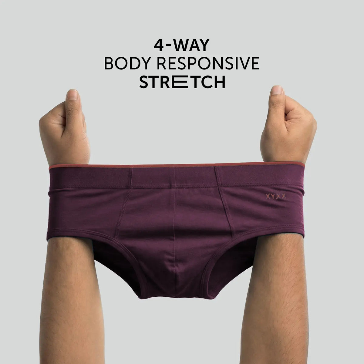 Uno Modal Briefs - Plum Red