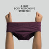 Uno Modal Briefs - Plum Red