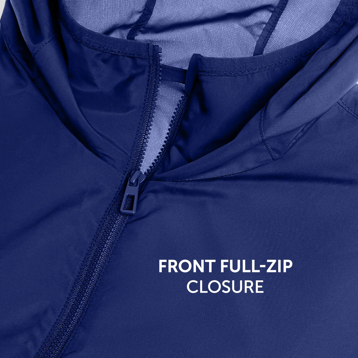 Ozone Polyester Parka Jacket - Estate Blue