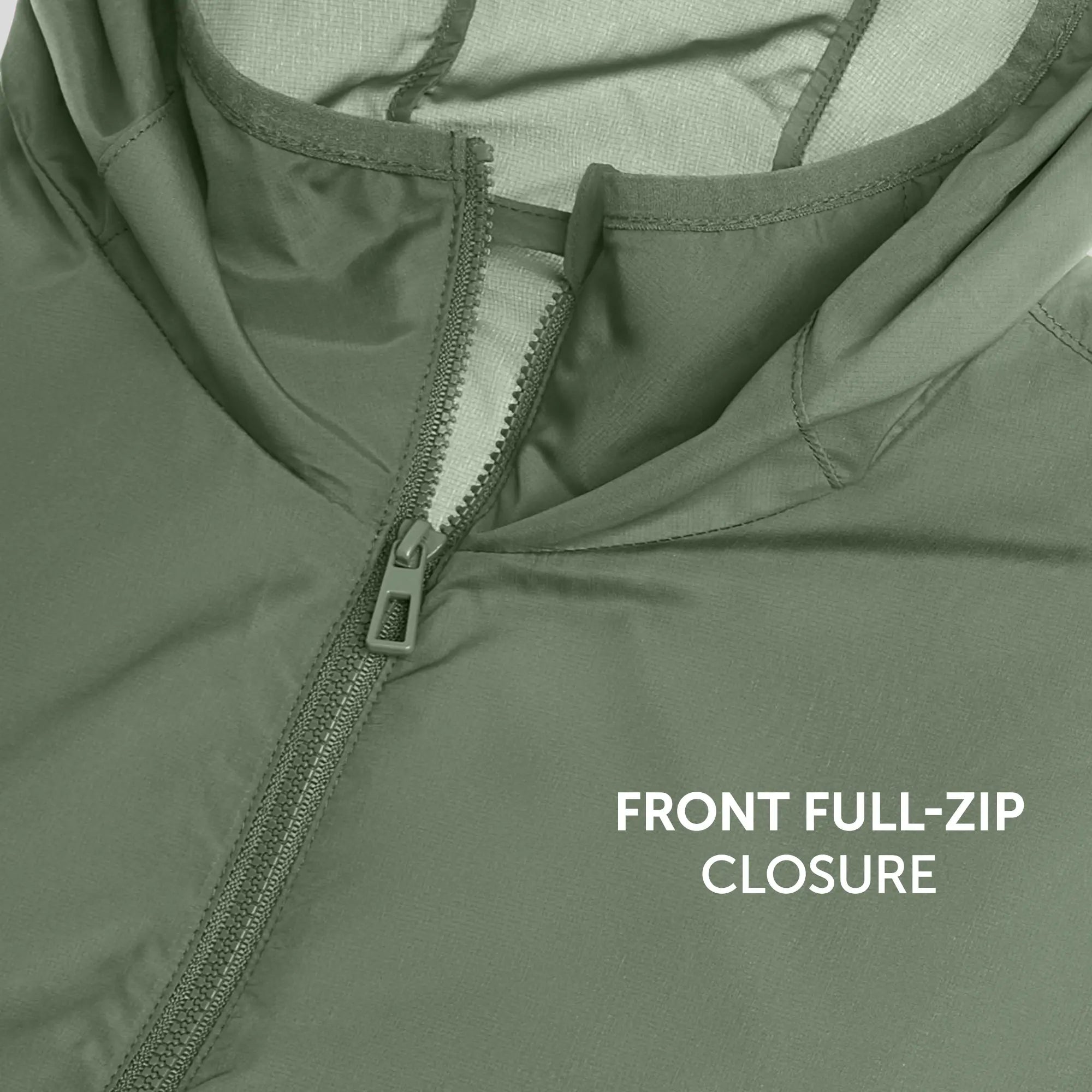Ozone Polyester Parka Jacket - Sage Green