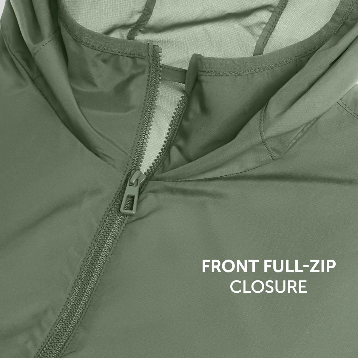 Ozone Polyester Parka Jacket - Sage Green