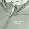 Ozone Polyester Parka Jacket - Chrome White