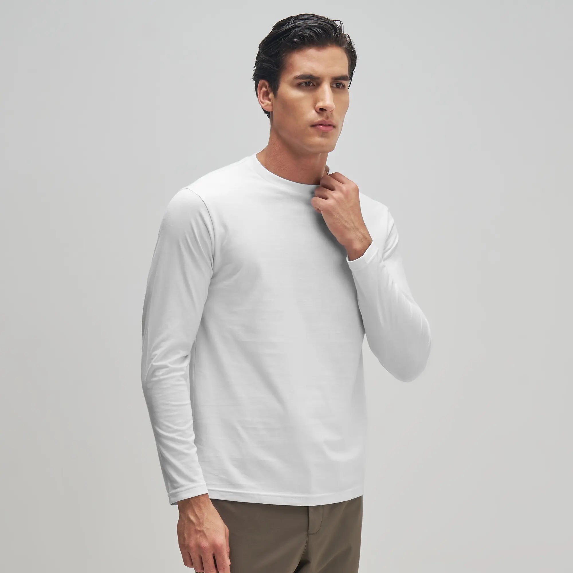 Next Level Unisex Crew Neck T-Shirt - 65% Polyester/35% Cotton, Preshrunk, Soft Jersey, Sizes S-2XL (White)