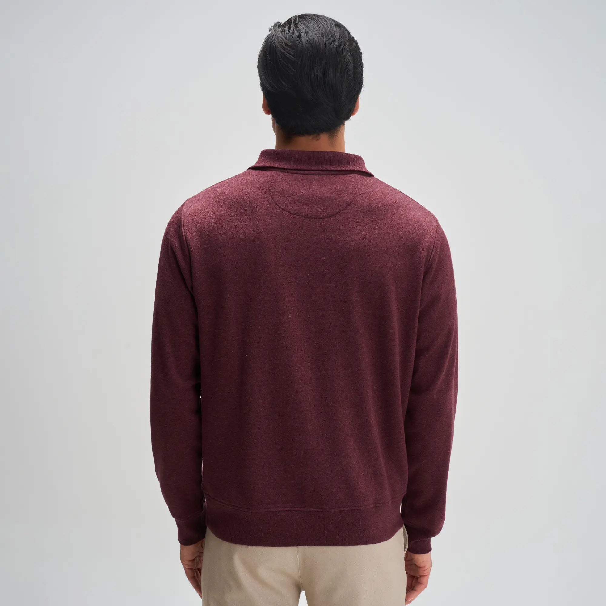 Half-Zip Pullover - Auburn Red
