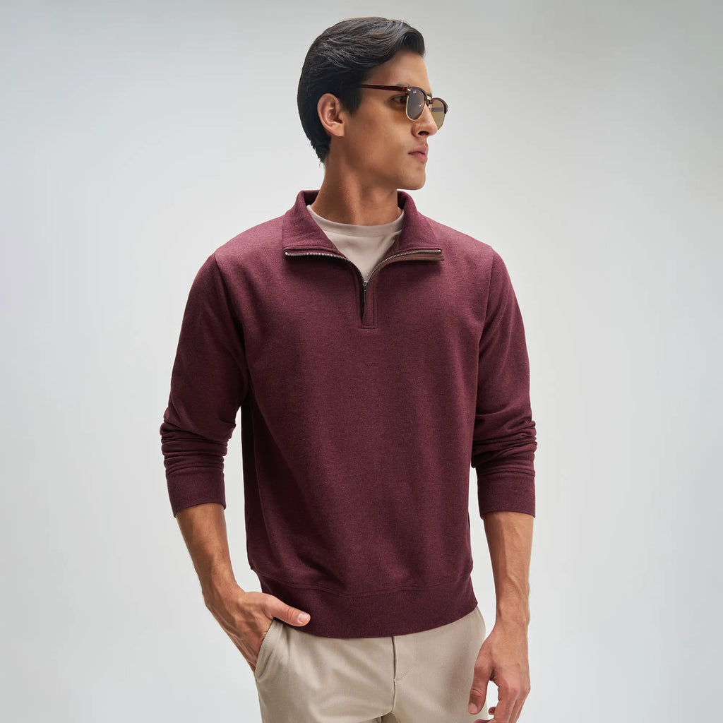 Half-Zip Pullover - Auburn Red – XYXX Apparels