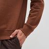 Half-Zip Pullover - Caramel Brown